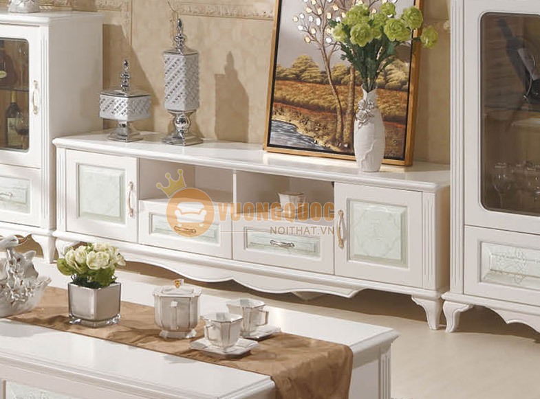 Bộ kệ tivi kết hợp với tủ rượu cao cấp FOS114
